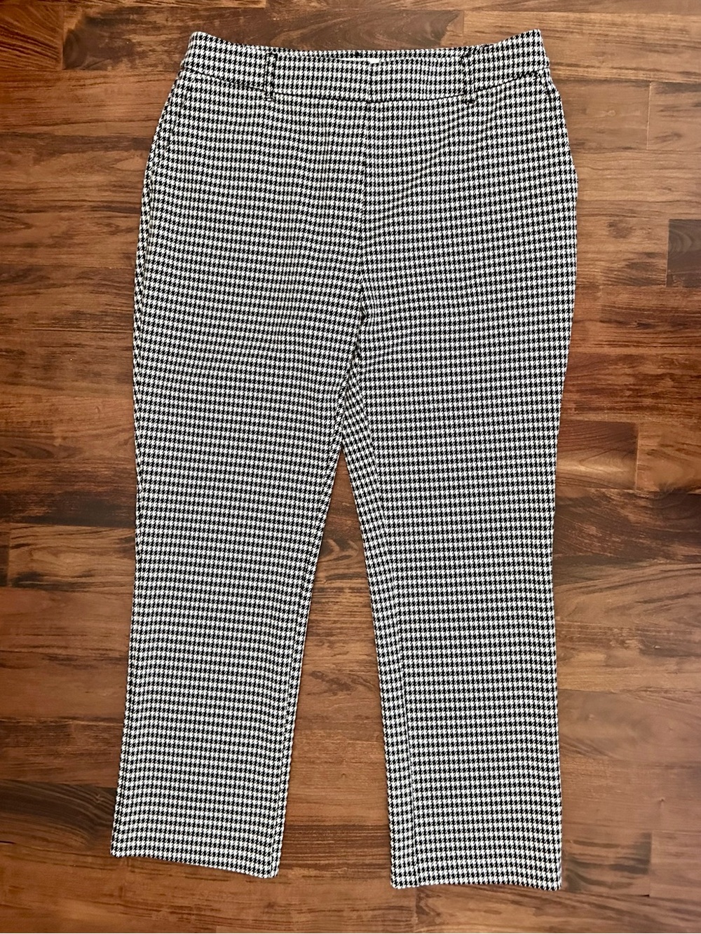 Weekend Los Angeles Houndstooth Pants - Black & White, L